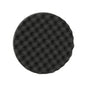 Black Foam Waffle Buffing Pad Single Sided - Final Buff Polish Wax - Hook & Loop 8inch